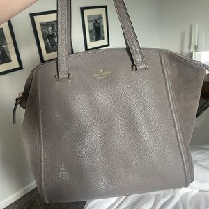 Grey Kate spade purse